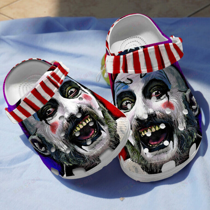 Captain Clown Face Crocs Classic Clogs Shoes