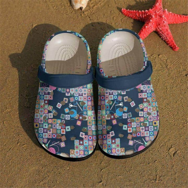 Knitting Crocs Classic Clogs Shoes