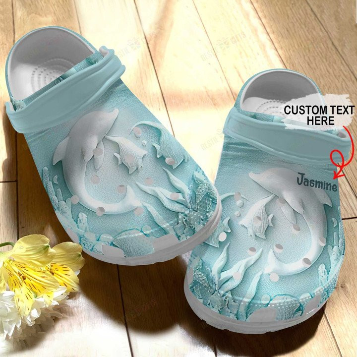 Personalized Lovely Dolphins Crocs Classic Clogs Shoes