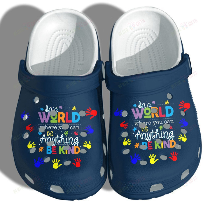 Be Kind Autism Awareness Crocs Classic Clogs Shoes