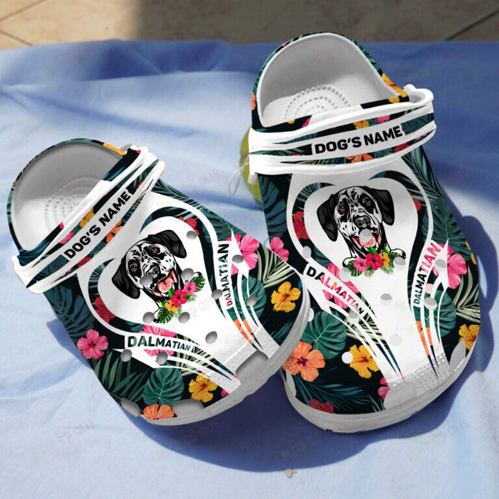 Personalized Dalmatian Crocs Classic Clogs Shoes