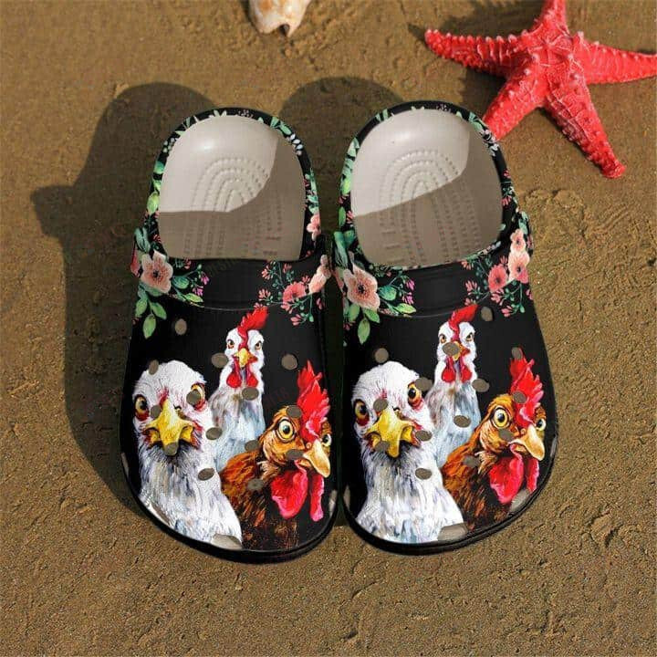 Chicken Crocs Classic Clogs Shoes