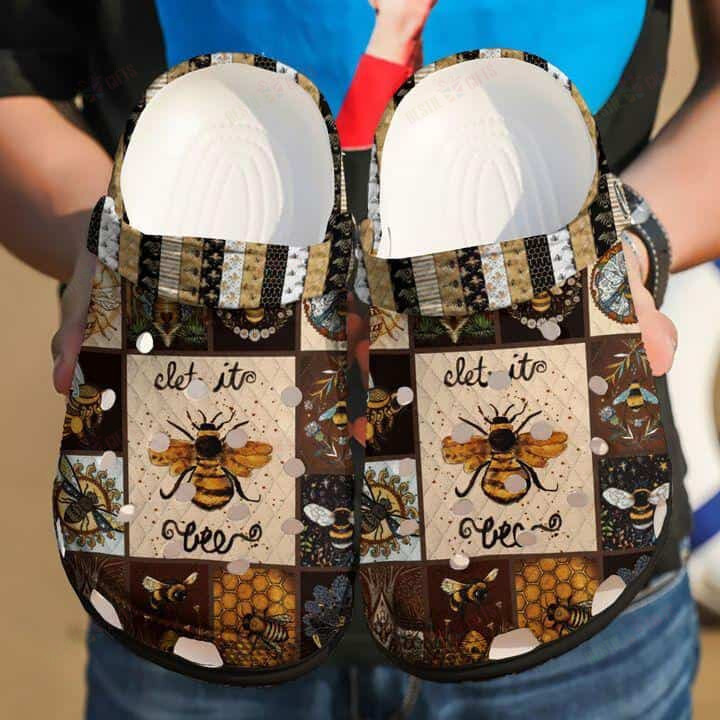 Bee Crocs Classic Clogs Shoes