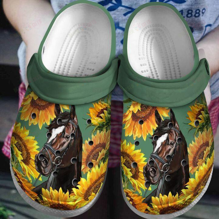 Horse Crocs Classic Clogs Shoes