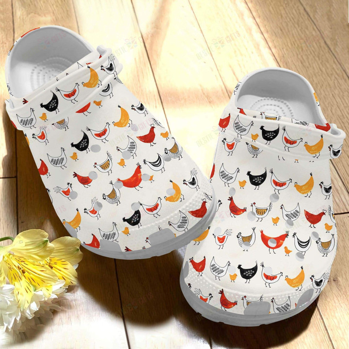 Chibi Chicken Crocs Classic Clogs Shoes