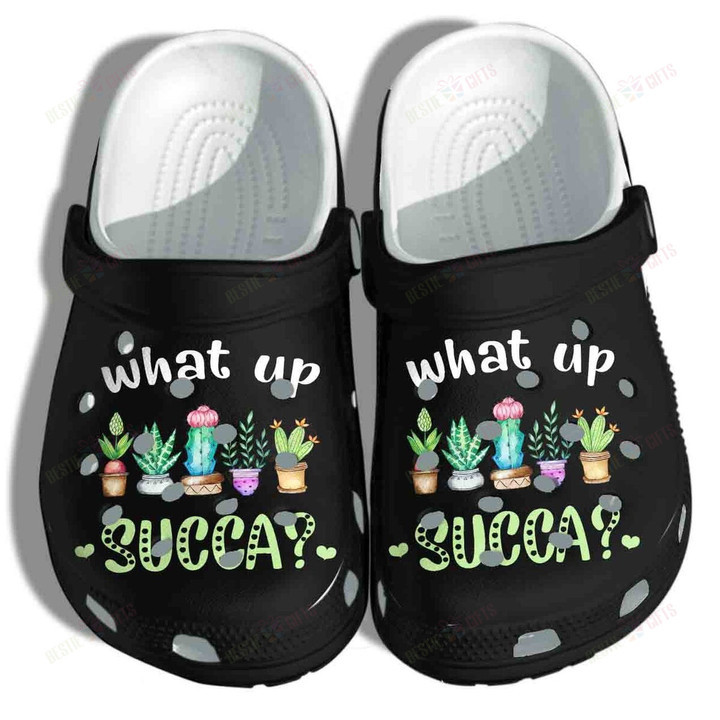 Cactus Plants What Up Succa Crocs Classic Clogs Shoes