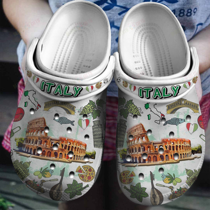 Italy Symbols Crocs Classic Clogs Shoes