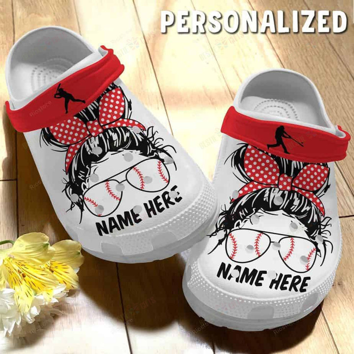 Personalized Cute Baseball Crocs Classic Clogs Shoes