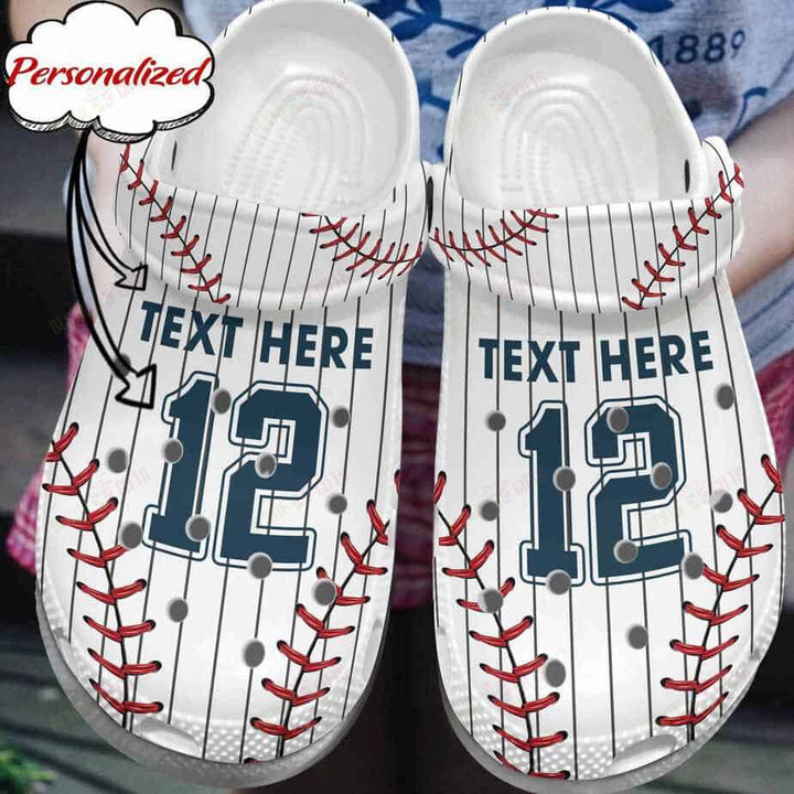 Personalized Funny Uniform Baseball Crocs Classic Clogs Shoes