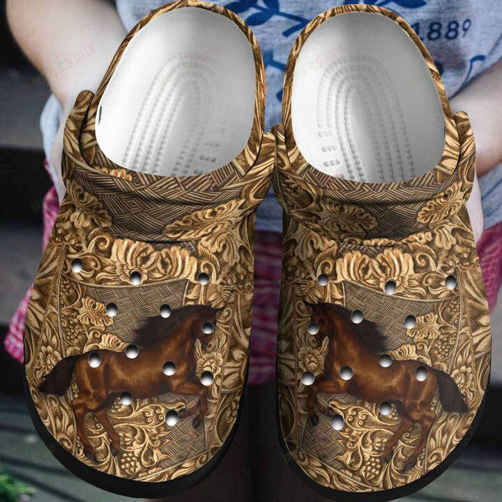 Horse Crocs Classic Clogs Shoes