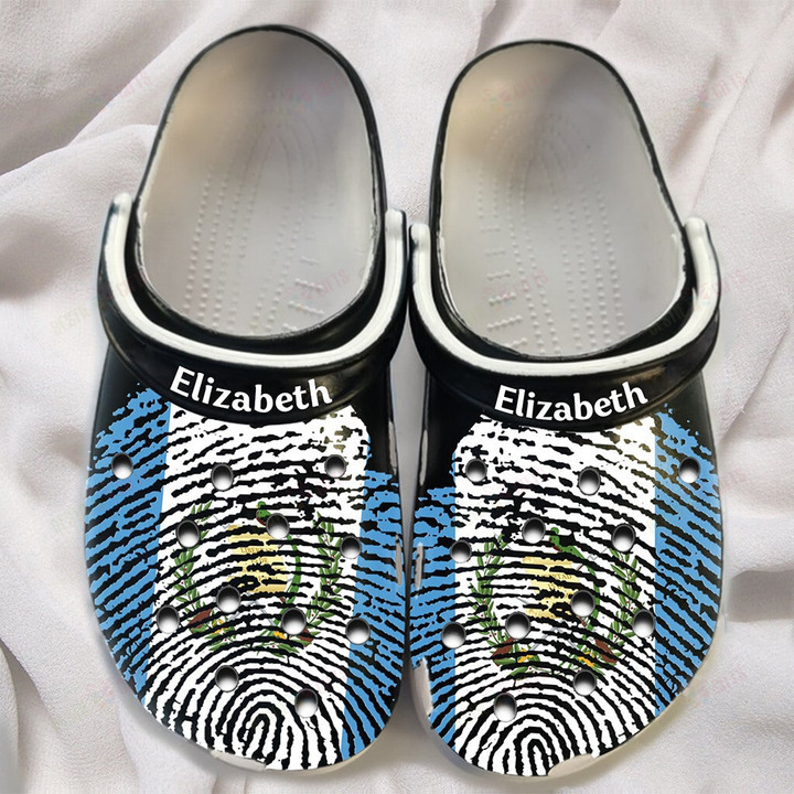 Personalized DNA Guatemala Flag Crocs Classic Clogs Shoes