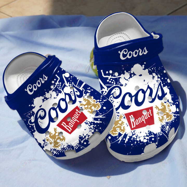 Coors Golden Vintage Crocs Classic Clogs Shoes