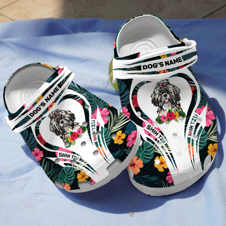 Personalized Shih Tzu Crocs Classic Clogs Shoes