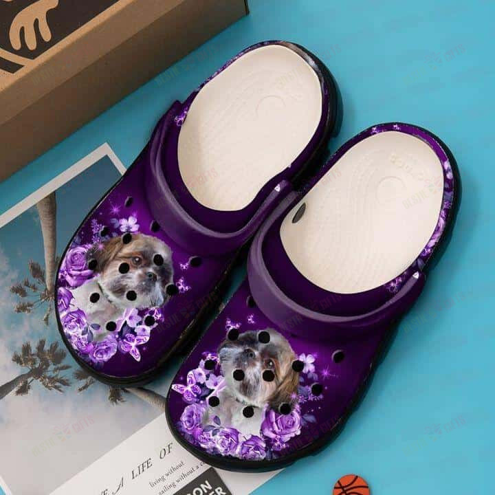 Dog Shih Tzu Crocs Classic Clogs Shoes