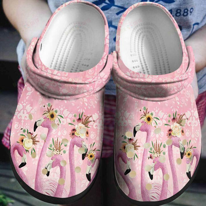 Flamingo Crocs Classic Clogs Shoes