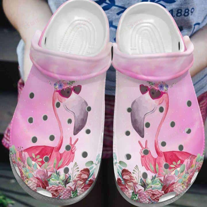 Flamingo Crocs Classic Clogs Shoes