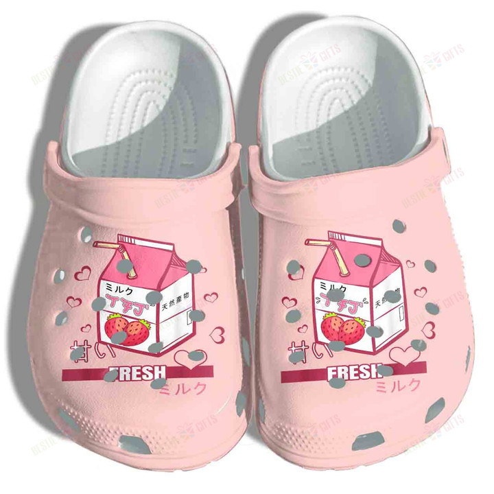 Japanese Fresh Juice Strawberry Crocs Classic Clogs Shoes