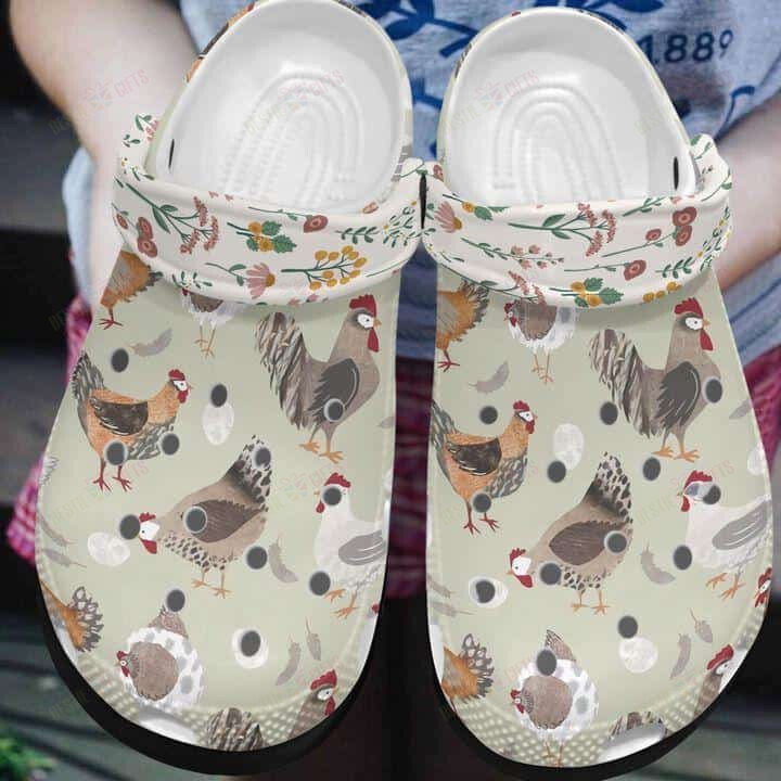 Chicken Crocs Classic Clogs Shoes