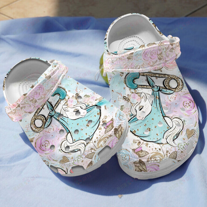 Baby Unicorn Crocs Classic Clogs Shoes