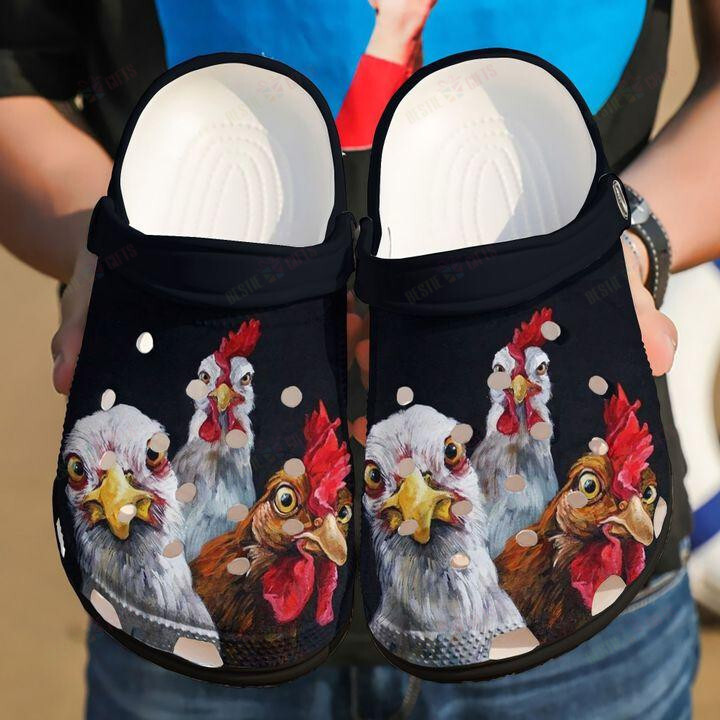 Chicken Crocs Classic Clogs Shoes