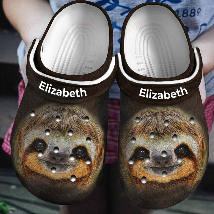 Personalized Sloth Head Crocs Classic Clogs Shoes