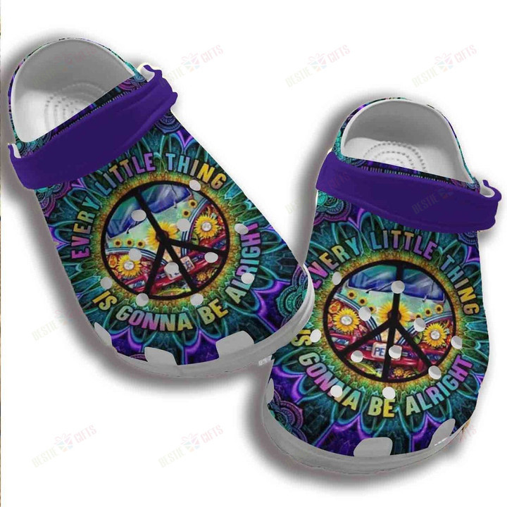 Hippie Bus Collection Crocs Classic Clogs Shoes