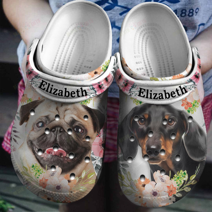 Personalized Dog Lovers Gift For Her Crocs Classic Clogs Shoes