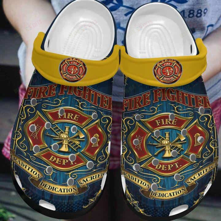 Firefighter Crocs Classic Clogs Shoes