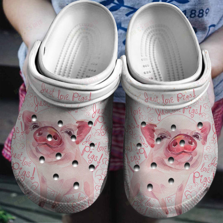 Just Love Pigs Crocs Classic Clogs Shoes