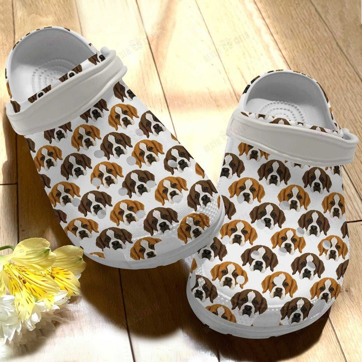 Lovely St Bernard Collection Crocs Classic Clogs Shoes