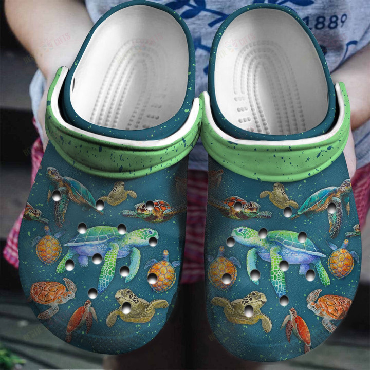 Sea Turtle Best Gifts For Turtle Lovers Crocs Classic Clogs Shoes