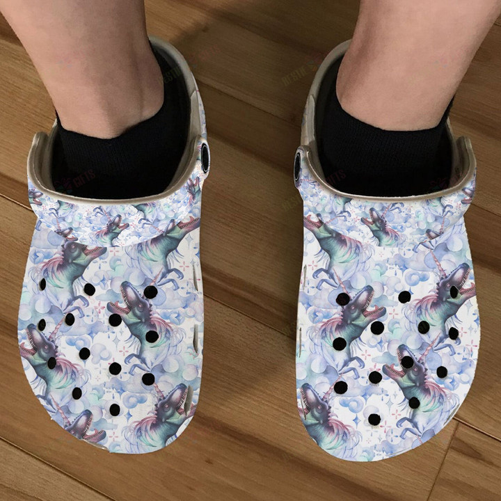 Unicorn Dinosaur Crocs Classic Clogs Shoes