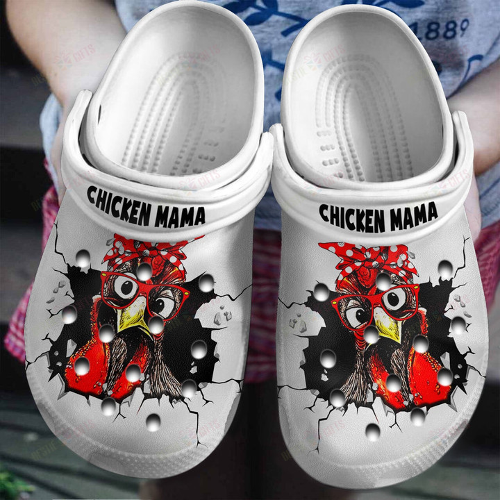 Chicken Mama In Hole Crocs Classic Clogs Shoes