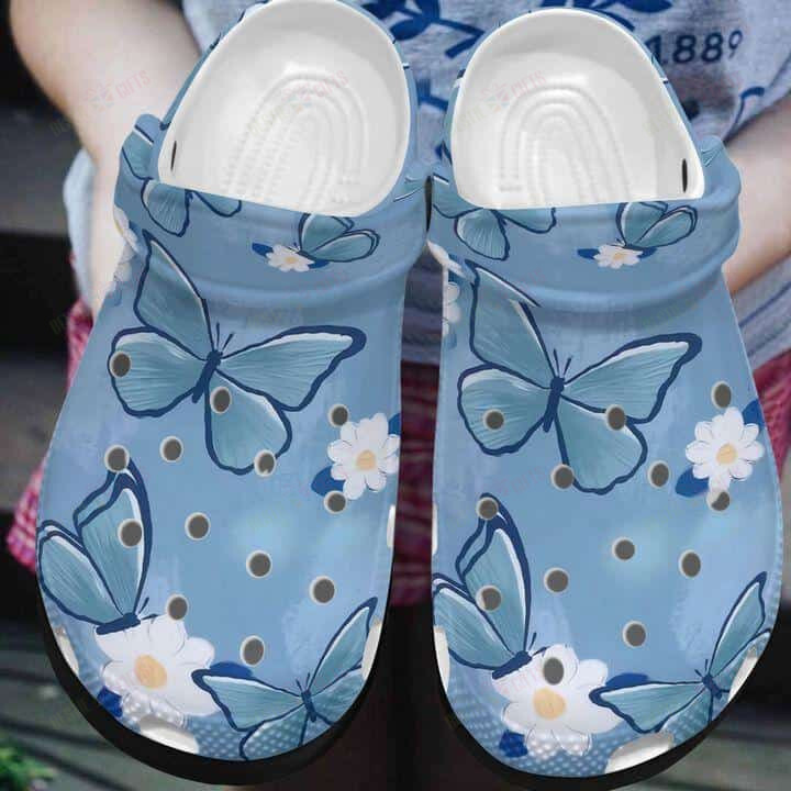 Butterfly Crocs Classic Clogs Shoes