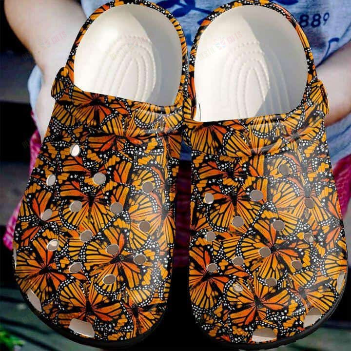 Butterfly Crocs Classic Clogs Shoes