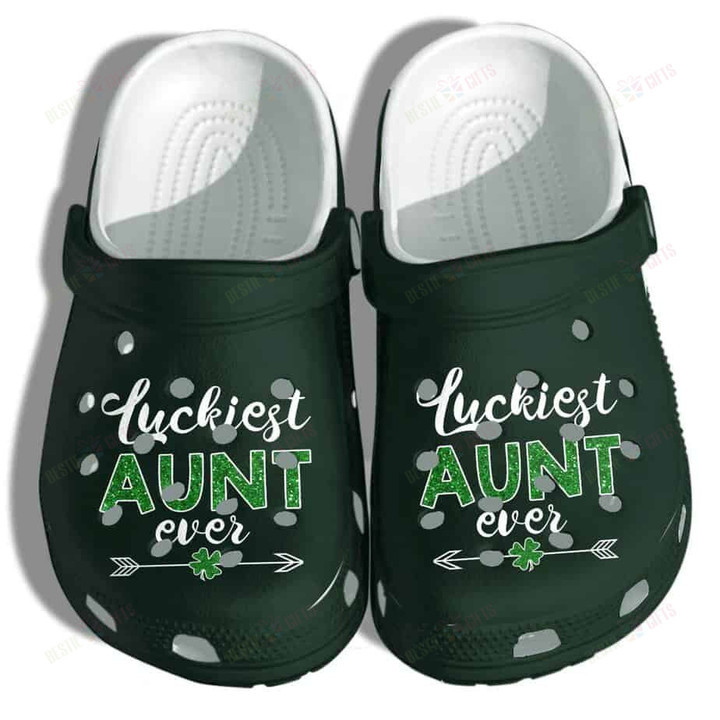 Luckiest Aunt Ever Crocs Classic Clogs Shoes