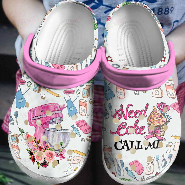 Baking Need Cake Call Me Crocs Classic Clogs Shoes