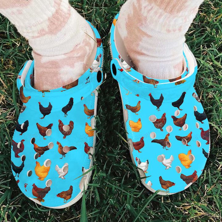 Chicken Crocs Classic Clogs Shoes