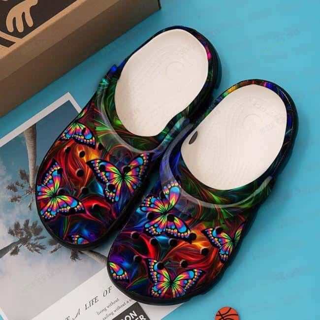 Hippie Crocs Classic Clogs Shoes