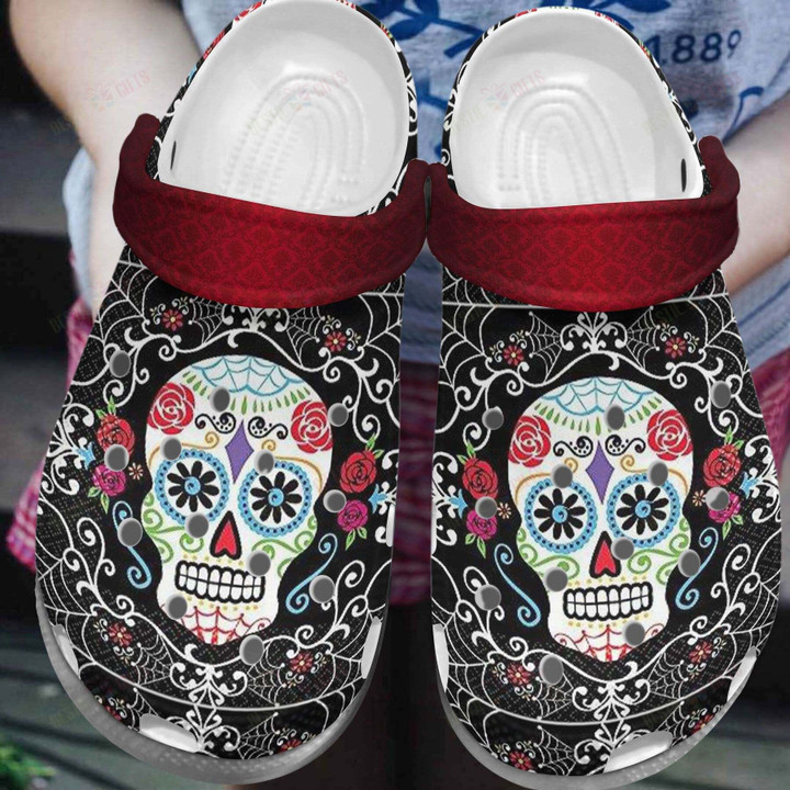 Sugar Skull Tattoo Crocs Classic Clogs Shoes