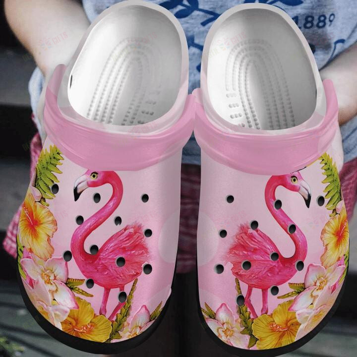 Flamingo Crocs Classic Clogs Shoes