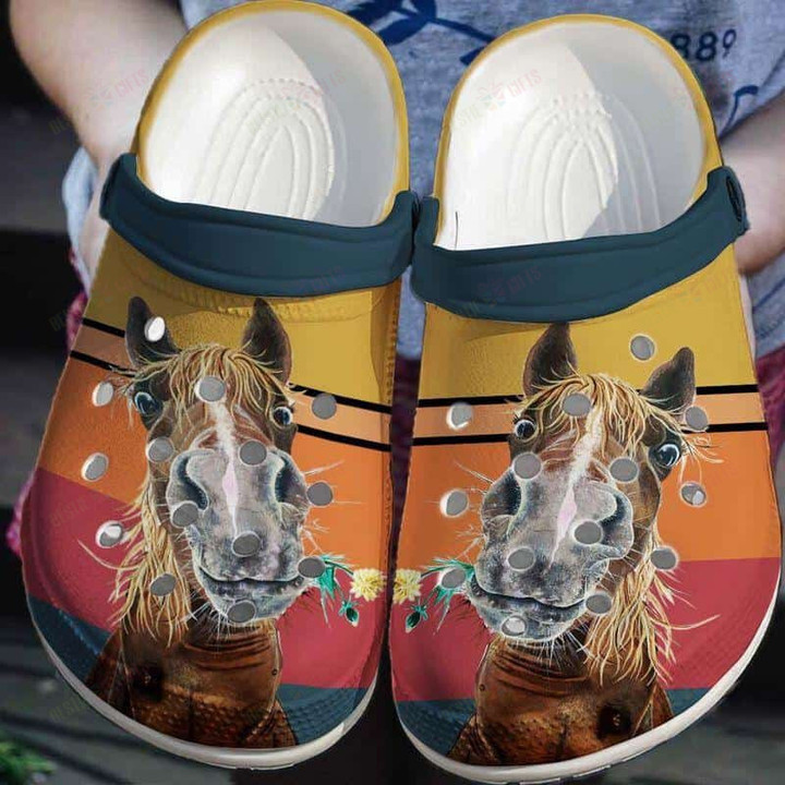 Horse Crocs Classic Clogs Shoes