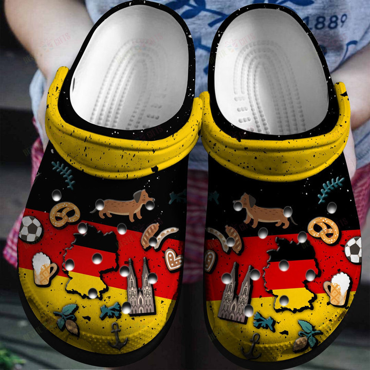 Germany Flag Symbol Crocs Classic Clogs Shoes