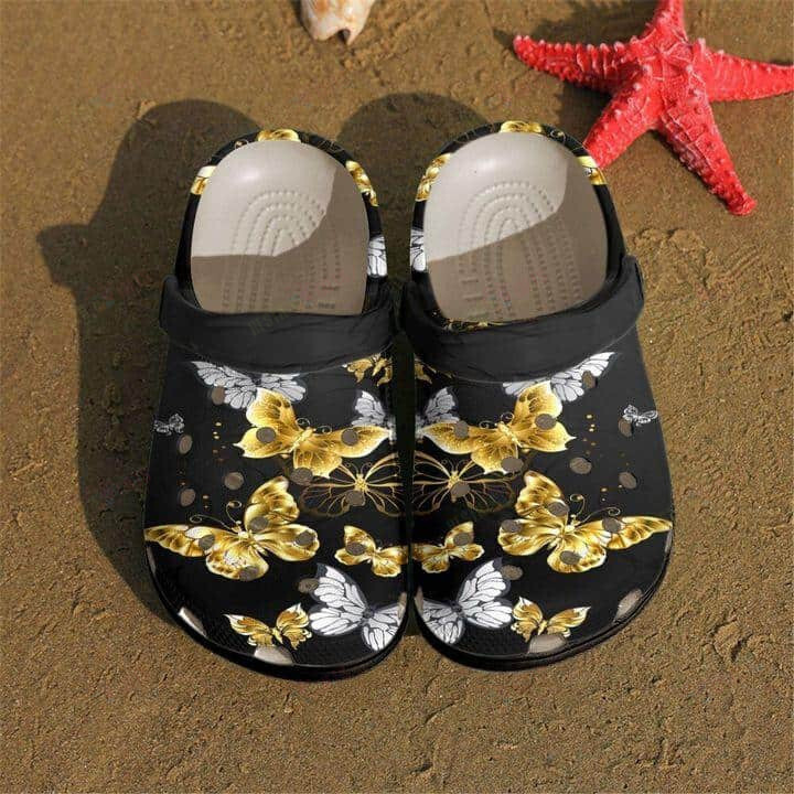 Butterfly Crocs Classic Clogs Shoes