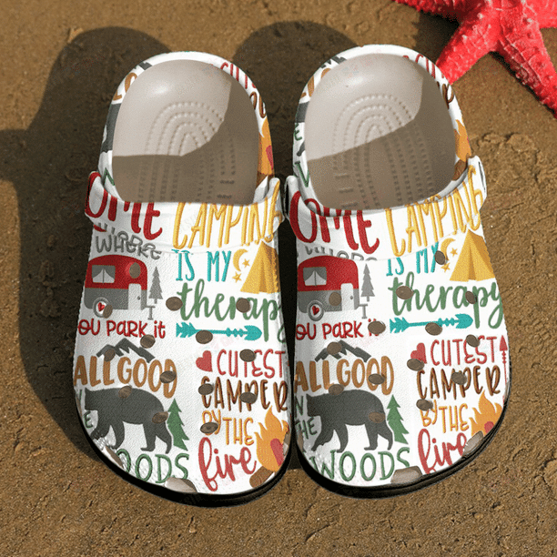 Camping Sticker Camping Life Crocs Classic Clogs Shoes