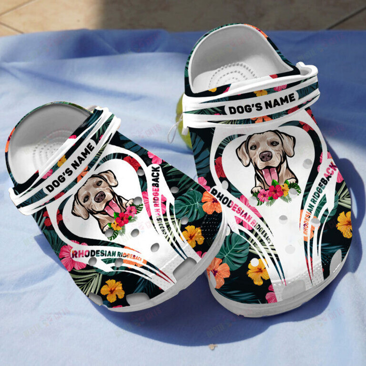 Personalized Rhodesian Ridgeback Crocs Classic Clogs Shoes