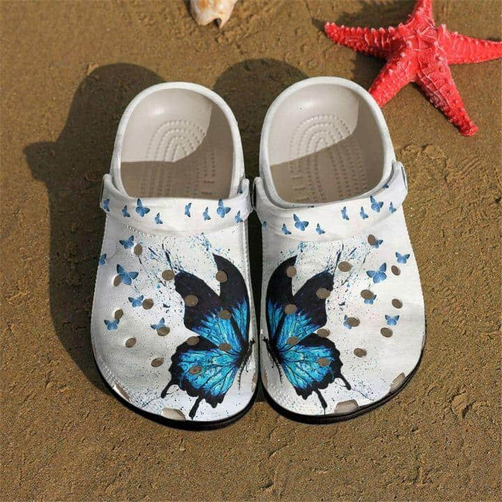 Butterfly Crocs Classic Clogs Shoes