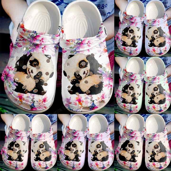 Cute Panda Crocs Classic Clogs Shoes