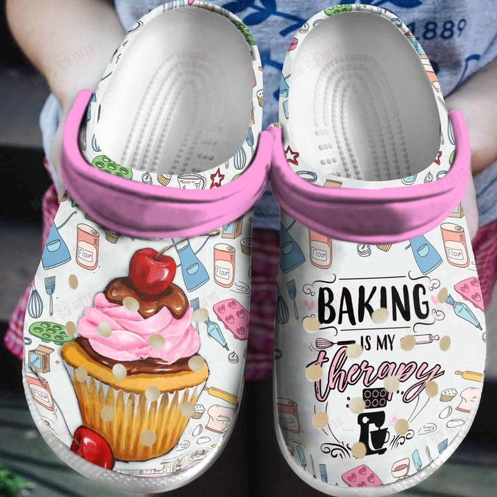 Baking Is My Therapy Crocs Classic Clogs Shoes