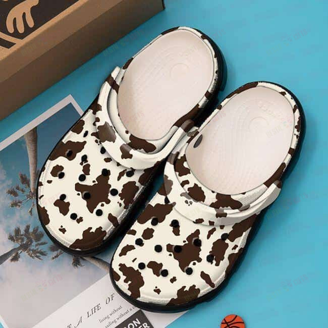 Cow Crocs Classic Clogs Shoes